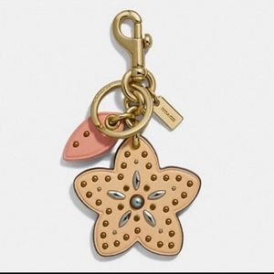 Coach bag charm keychain